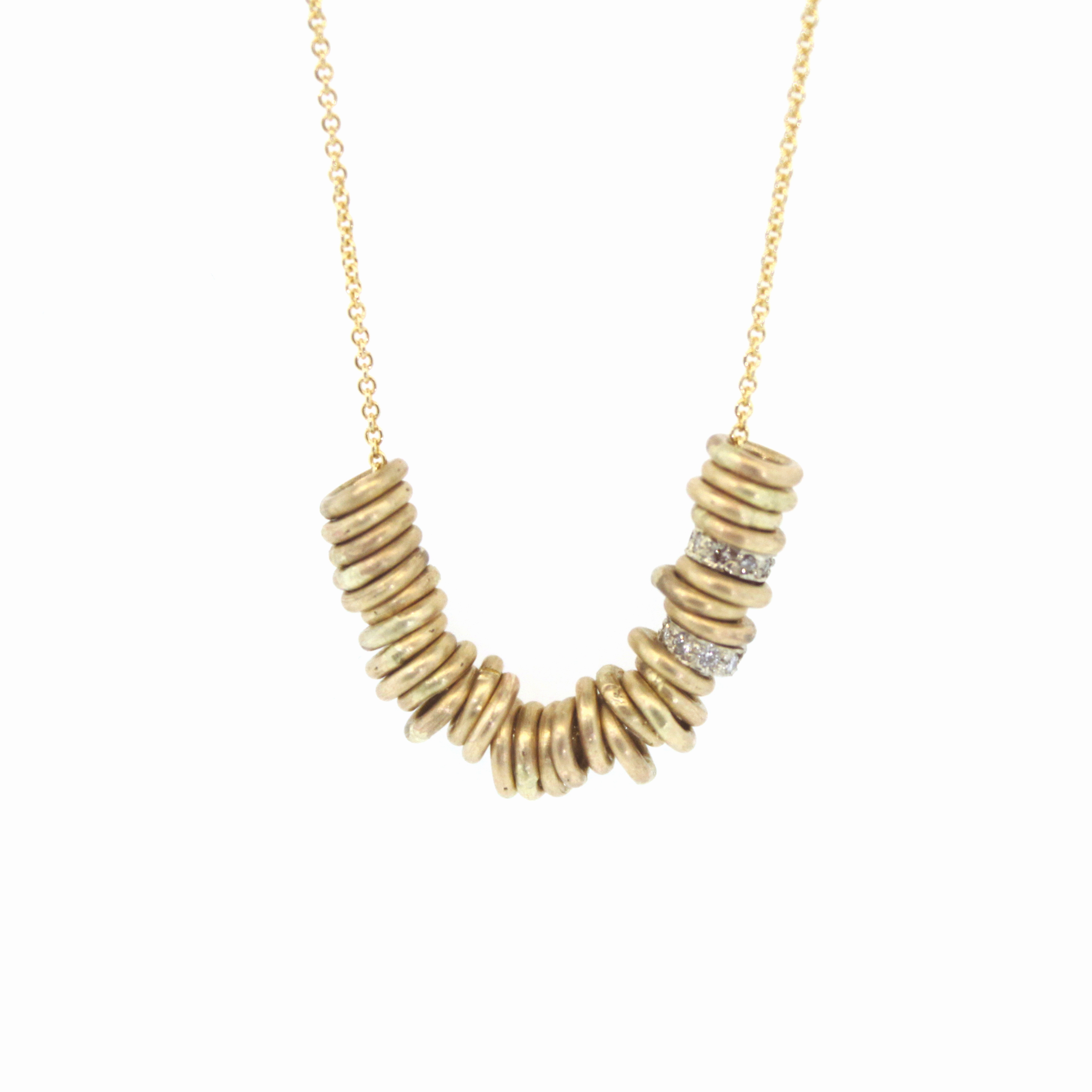 Gold & Diamond Ring Necklace