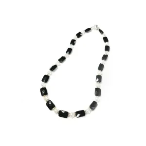 Green Goldstone Necklace, Cultured White Freshwater Pearl Necklace, Glittering Fleck Stones, Magnetic Clasp, 18 Inch Length, Jewelry Inspirations