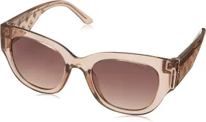 GUESS Women's Trendy Peony Pattern Accent Butterfly Sunglasses