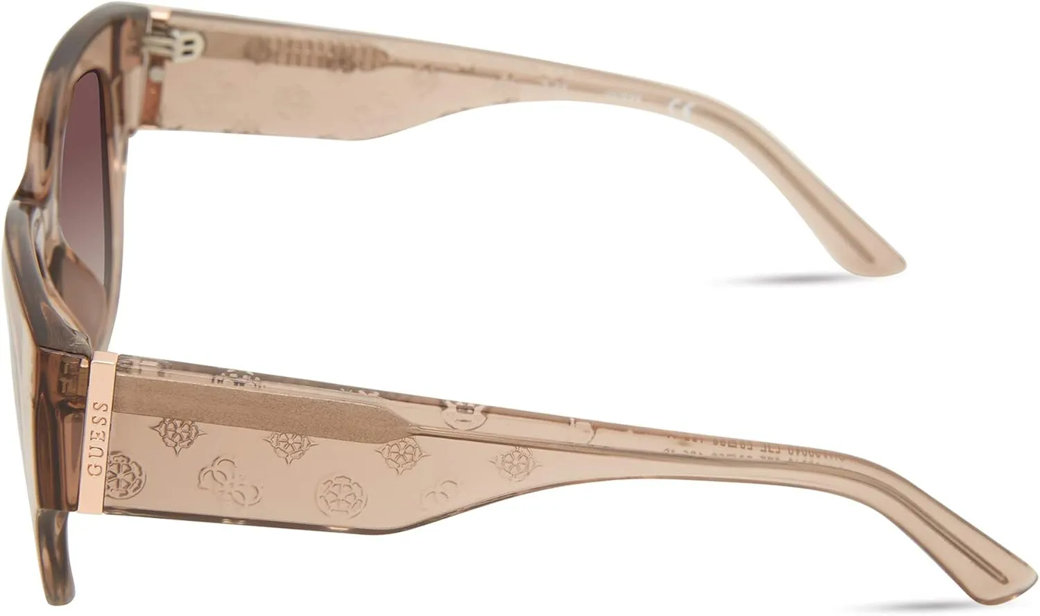 GUESS Women's Trendy Peony Pattern Accent Butterfly Sunglasses