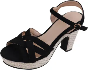 High Heels for Women 2025 T-Strap Dance Sandals Glitter Ballroom Shoes with Ankle Strap Wedding Party Pumps