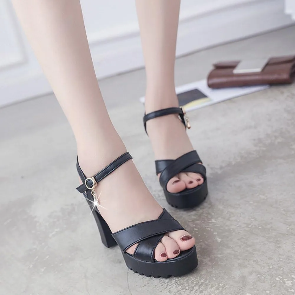 High Heels for Women Feather Heels Open Toe Sandal Ankle Strap Stiletto Wedding Party Dance Stripper Heels for Women