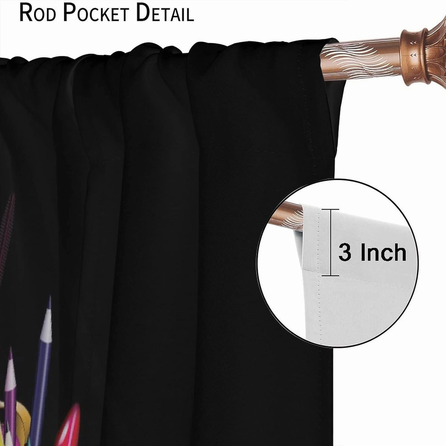 High Heels Window Curtains, Sexy Lips Gold Ladies Fashion Shoes Lipstick Cosmetics Room Darkening Rod Pocket Windows Door Curtain for Bedroom Living Room Home Decor 42x45in
