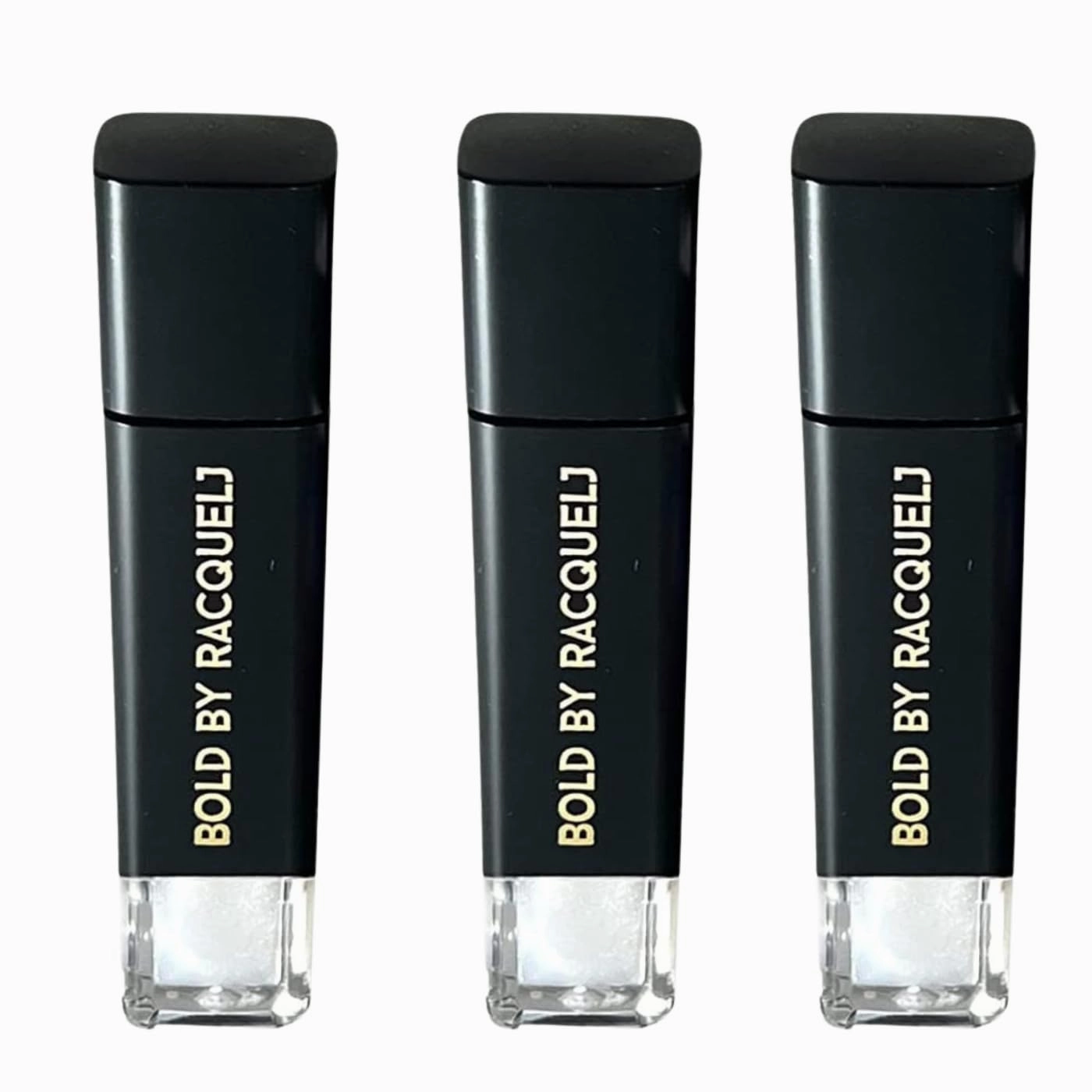 Highly Pigmented Lip Gloss - With Vitamin E & Jojoba Oil - Pack of 3 Clear Lip Gloss (Evah Fresh Glitter)