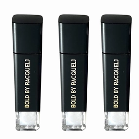 Highly Pigmented Lip Gloss - With Vitamin E & Jojoba Oil - Pack of 3 Clear Lip Gloss (Evah Fresh Glitter)
