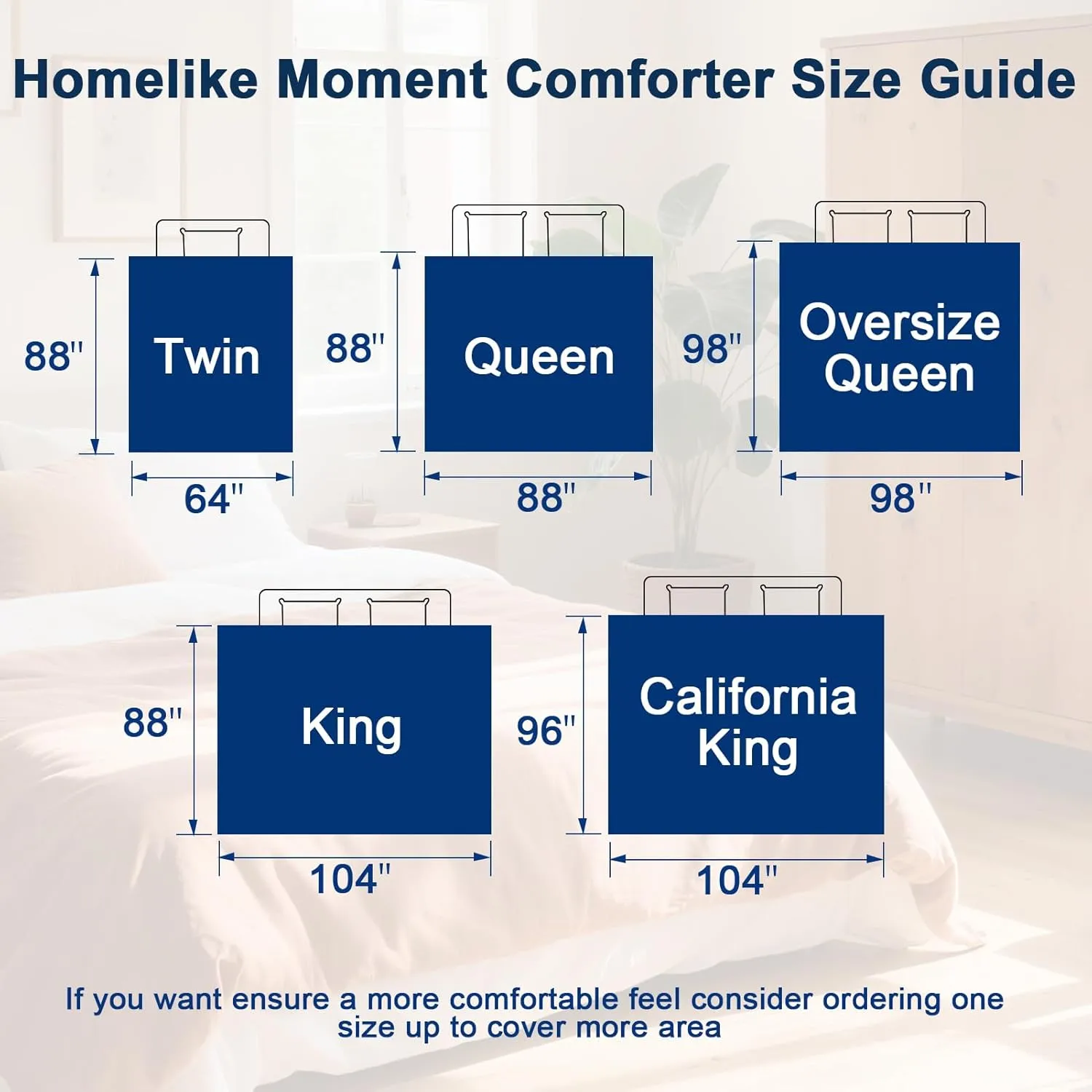 Homelike Moment Comforters Queen Size - Beige Duvet Insert Down Alternative Bed Queen Comforter, Lightweight Bedding Comforters Full Size Quilted Soft All Season Beige