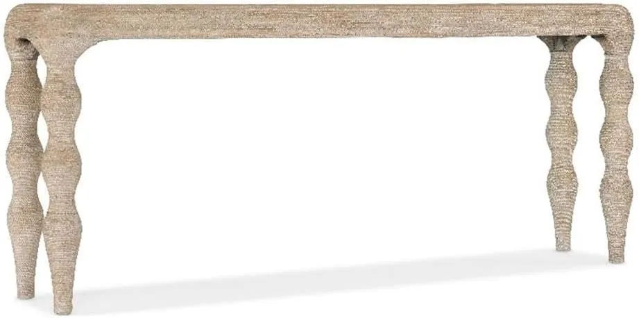 Hooker Furniture Serenity Bahari Console Table in Light Brown Wood Finish
