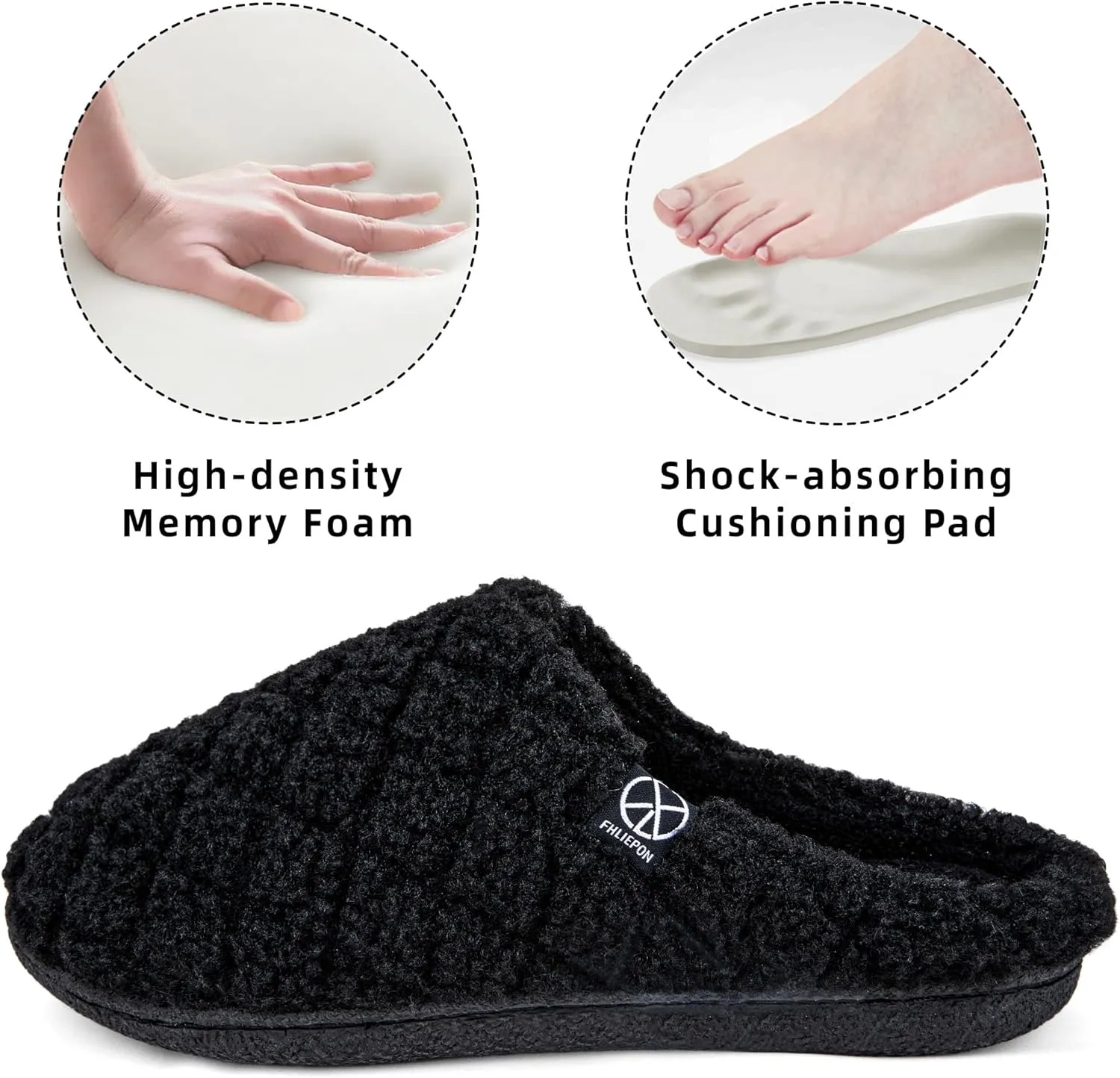 House Slippers for Women Memory Foam Slippers Cozy Lightweight House Shoes for Indoor Outdoor
