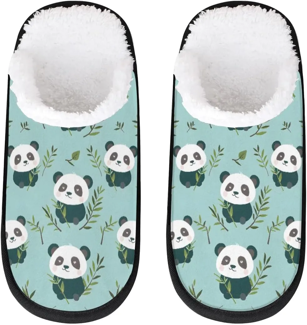 House Slippers for Women Men Cozy Slippers with Non-slip Sole Indoor House Shoes Warm Plush Slippers for Home Bedroom Travel