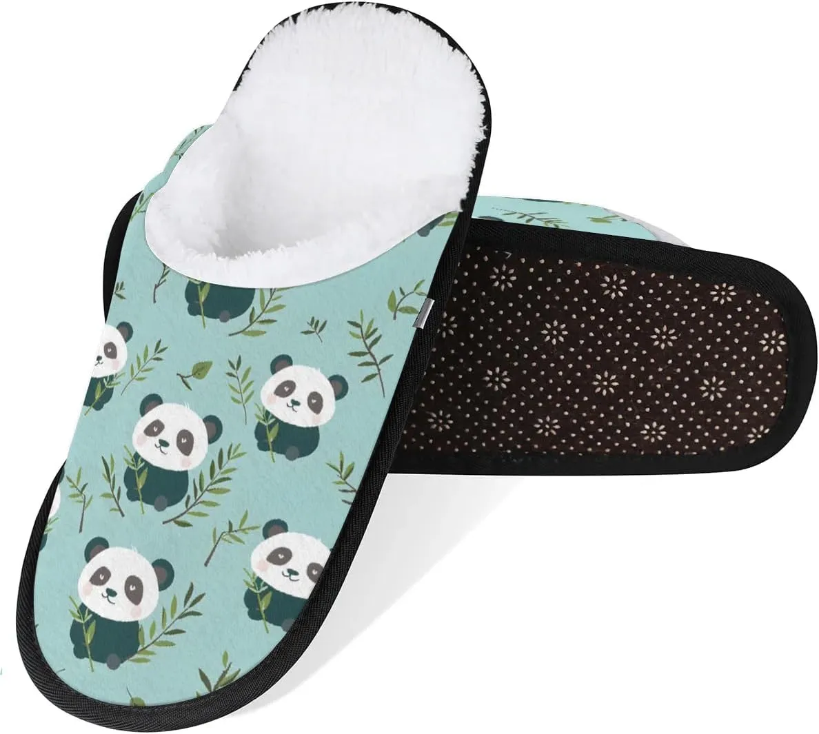 House Slippers for Women Men Cozy Slippers with Non-slip Sole Indoor House Shoes Warm Plush Slippers for Home Bedroom Travel
