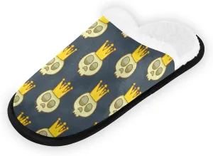 House Slippers for Women Non Slip Travel Slippers Soft Plush Home Shoes for Bedroom Hotel Spa