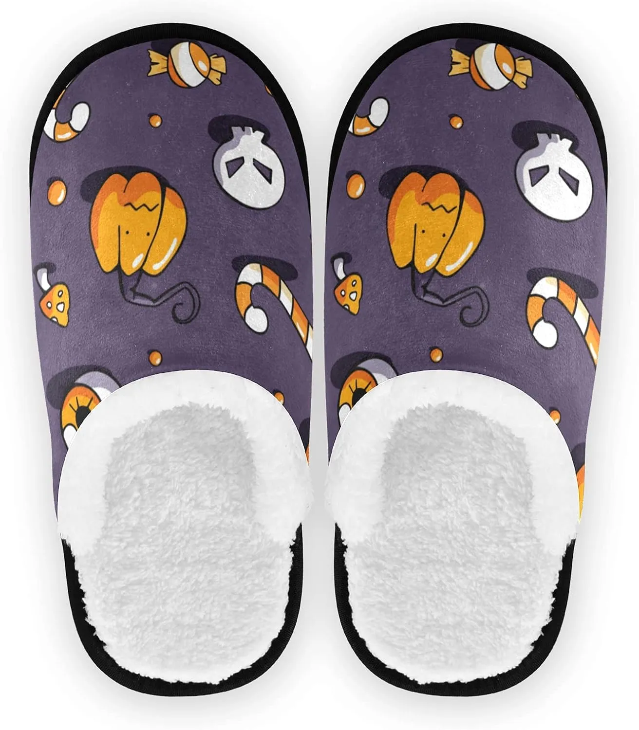 House Slippers for Women Non Slip Travel Slippers Soft Plush Home Shoes for Bedroom Hotel Spa