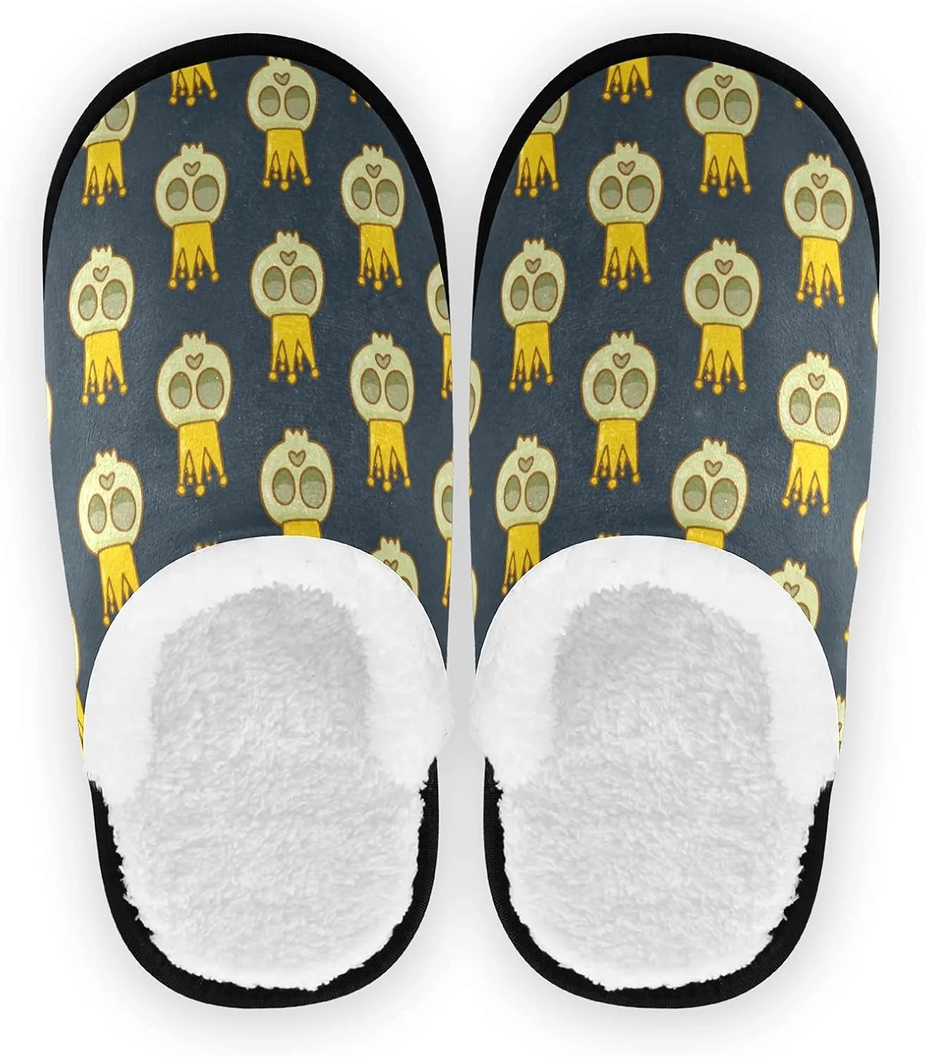 House Slippers for Women Non Slip Travel Slippers Soft Plush Home Shoes for Bedroom Hotel Spa
