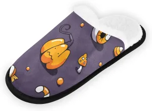 House Slippers for Women Non Slip Travel Slippers Soft Plush Home Shoes for Bedroom Hotel Spa