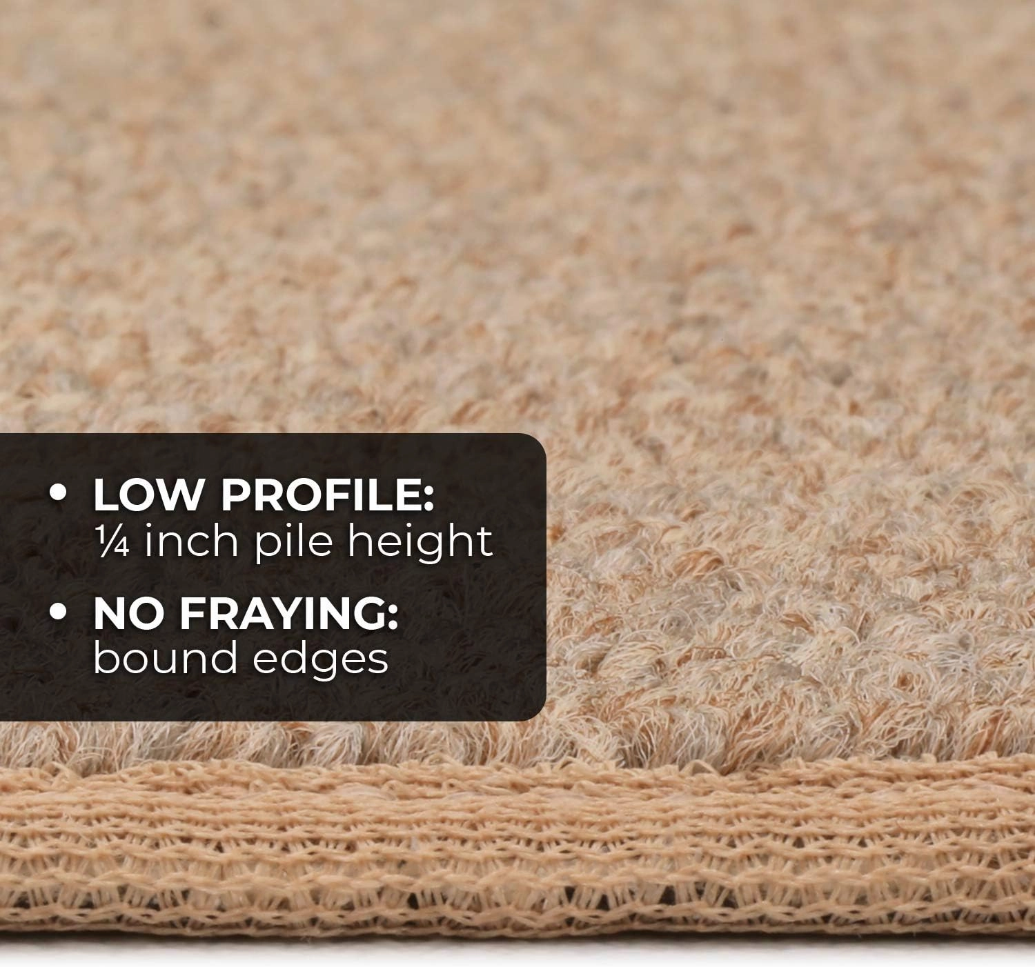 House, Home and More Skid-Resistant Carpet Runner - Pebble Beige - 10 Feet X 27 Inches