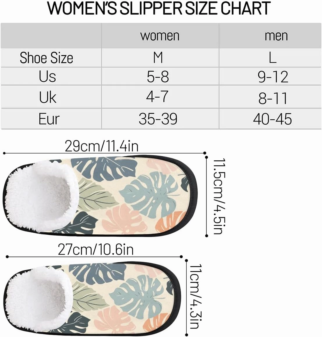 House Slippers for Women Men Cozy Slippers with Non-slip Sole Indoor House Shoes Warm Plush Slippers for Home Bedroom Travel