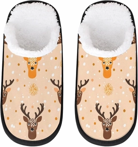 House Slippers for Women Men Cozy Slippers with Non-slip Sole Indoor House Shoes Warm Plush Slippers for Home Bedroom Travel