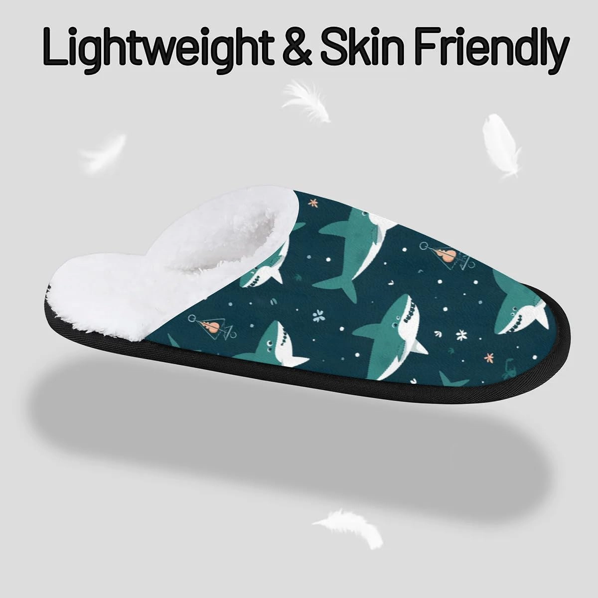 House Slippers for Women Men Cozy Slippers with Non-slip Sole Indoor House Shoes Warm Plush Slippers for Home Bedroom Travel
