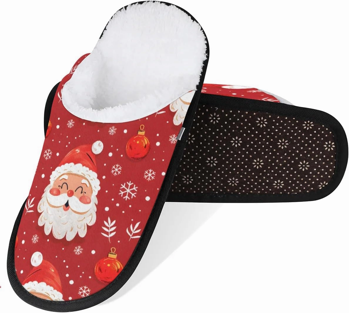 House Slippers for Women Men Cozy Slippers with Non-slip Sole Indoor House Shoes Warm Plush Slippers for Home Bedroom Travel