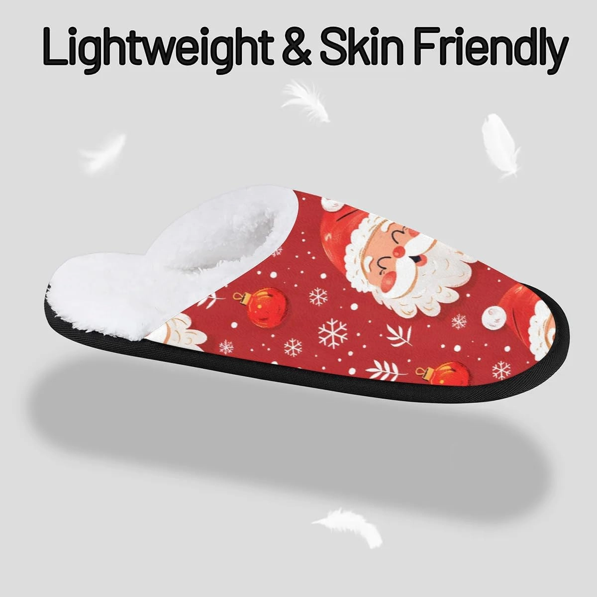 House Slippers for Women Men Cozy Slippers with Non-slip Sole Indoor House Shoes Warm Plush Slippers for Home Bedroom Travel
