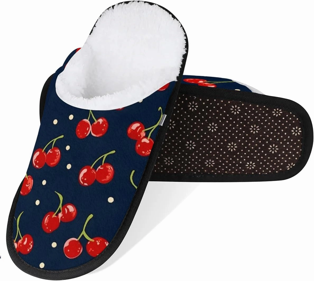 House Slippers for Women Men Cozy Slippers with Non-slip Sole Indoor House Shoes Warm Plush Slippers for Home Bedroom Travel