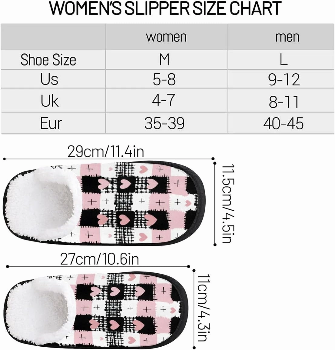 House Slippers for Women Men Cozy Slippers with Non-slip Sole Indoor House Shoes Warm Plush Slippers for Home Bedroom Travel