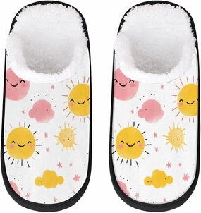 House Slippers for Women Men Cozy Slippers with Non-slip Sole Indoor House Shoes Warm Plush Slippers for Home Bedroom Travel