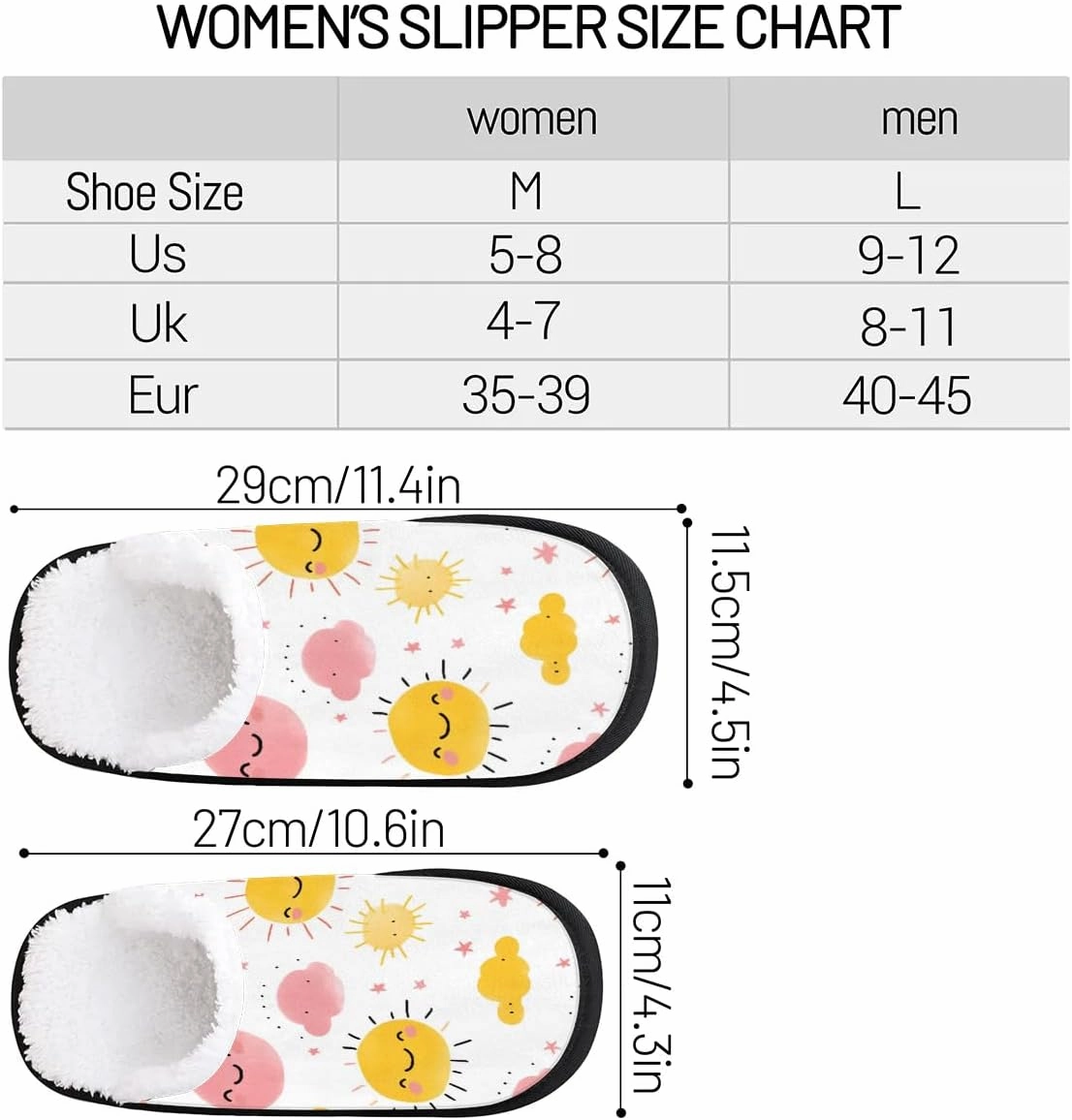 House Slippers for Women Men Cozy Slippers with Non-slip Sole Indoor House Shoes Warm Plush Slippers for Home Bedroom Travel