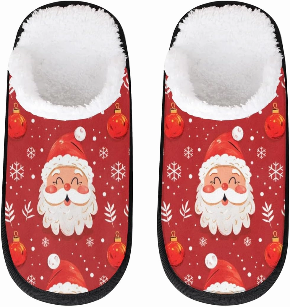 House Slippers for Women Men Cozy Slippers with Non-slip Sole Indoor House Shoes Warm Plush Slippers for Home Bedroom Travel