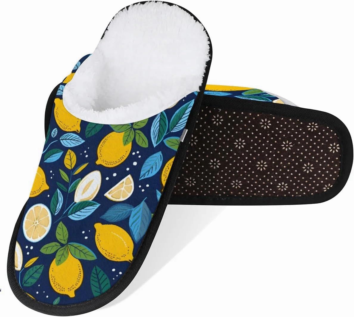 House Slippers for Women Men Cozy Slippers with Non-slip Sole Indoor House Shoes Warm Plush Slippers for Home Bedroom Travel
