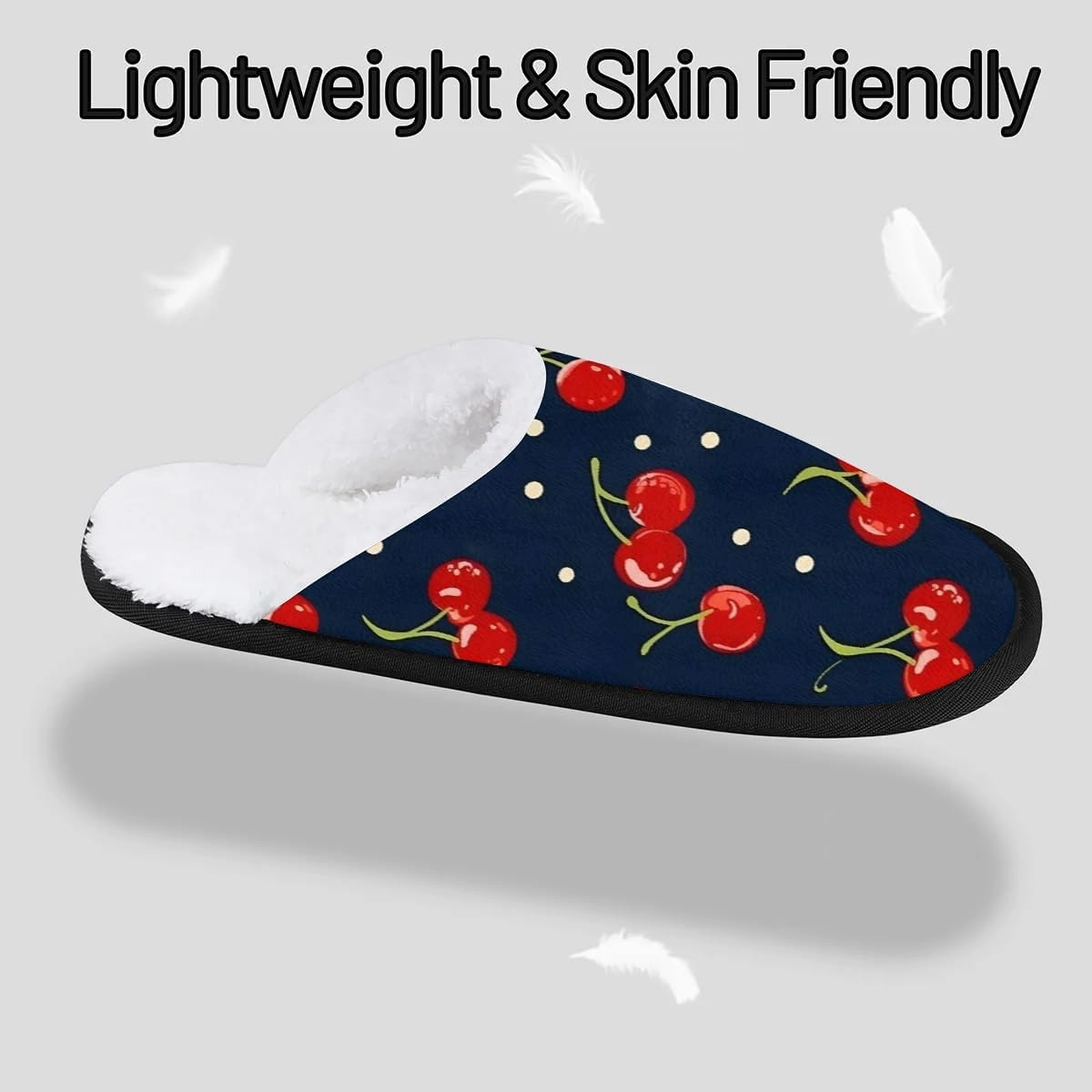 House Slippers for Women Men Cozy Slippers with Non-slip Sole Indoor House Shoes Warm Plush Slippers for Home Bedroom Travel
