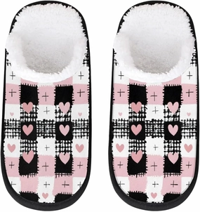 House Slippers for Women Men Cozy Slippers with Non-slip Sole Indoor House Shoes Warm Plush Slippers for Home Bedroom Travel
