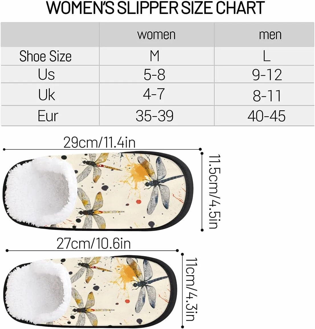House Slippers for Women Men Cozy Slippers with Non-slip Sole Indoor House Shoes Warm Plush Slippers for Home Bedroom Travel