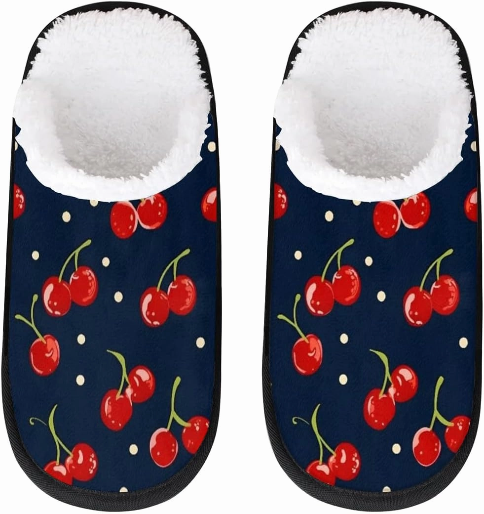 House Slippers for Women Men Cozy Slippers with Non-slip Sole Indoor House Shoes Warm Plush Slippers for Home Bedroom Travel