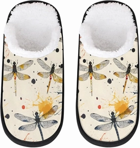 House Slippers for Women Men Cozy Slippers with Non-slip Sole Indoor House Shoes Warm Plush Slippers for Home Bedroom Travel