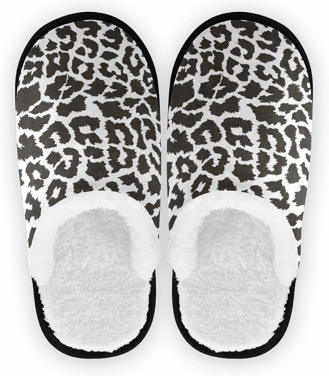 House Slippers for Women Non Slip Travel Slippers Soft Plush Home Shoes for Bedroom Hotel Spa