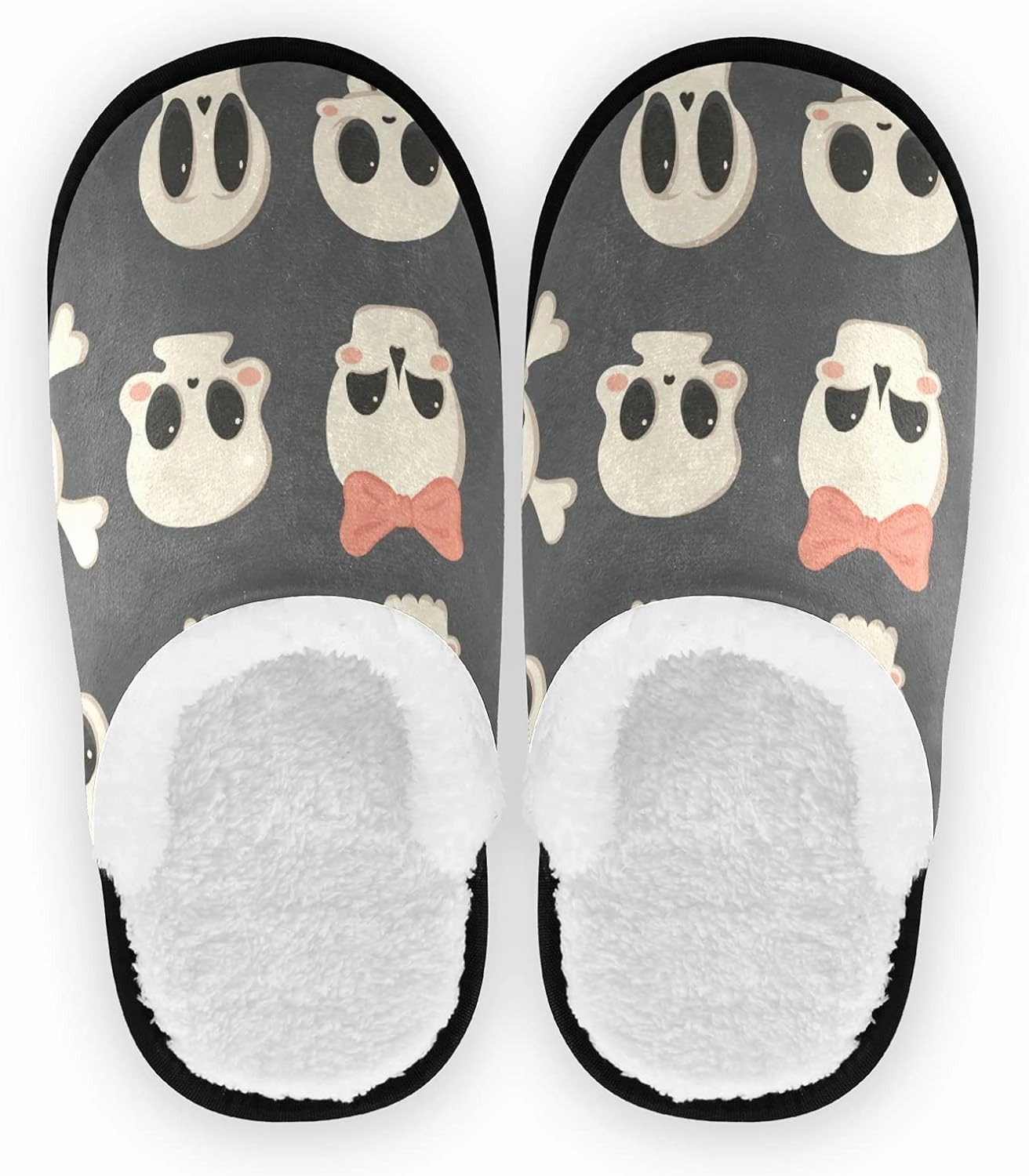 House Slippers for Women Non Slip Travel Slippers Soft Plush Home Shoes for Bedroom Hotel Spa