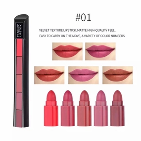 Huda 5 - 1 Beauty Holiday savings In Easy to install Lipstick Shades