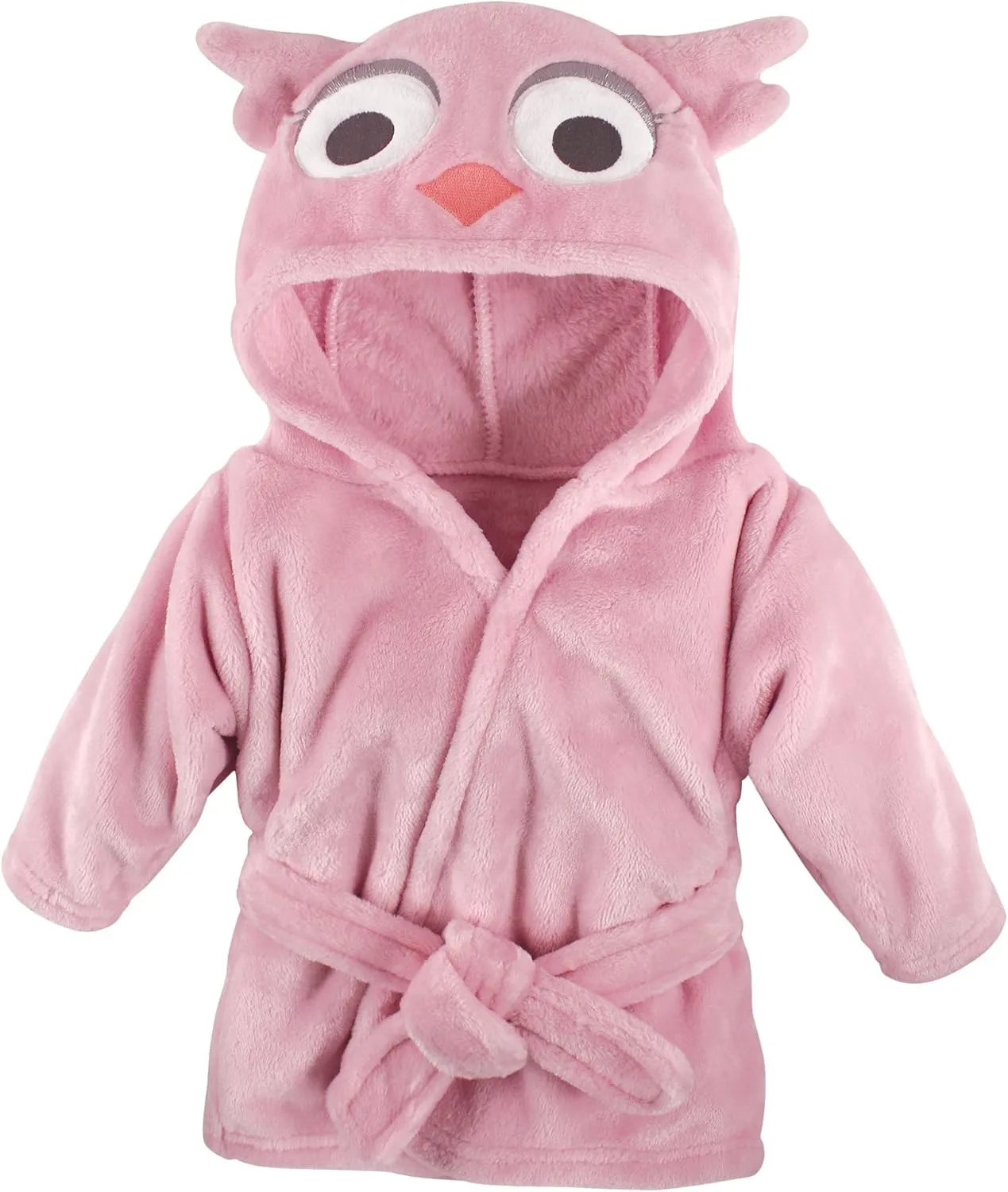 Hudson Baby Unisex Baby Plush Animal Face Bathrobe