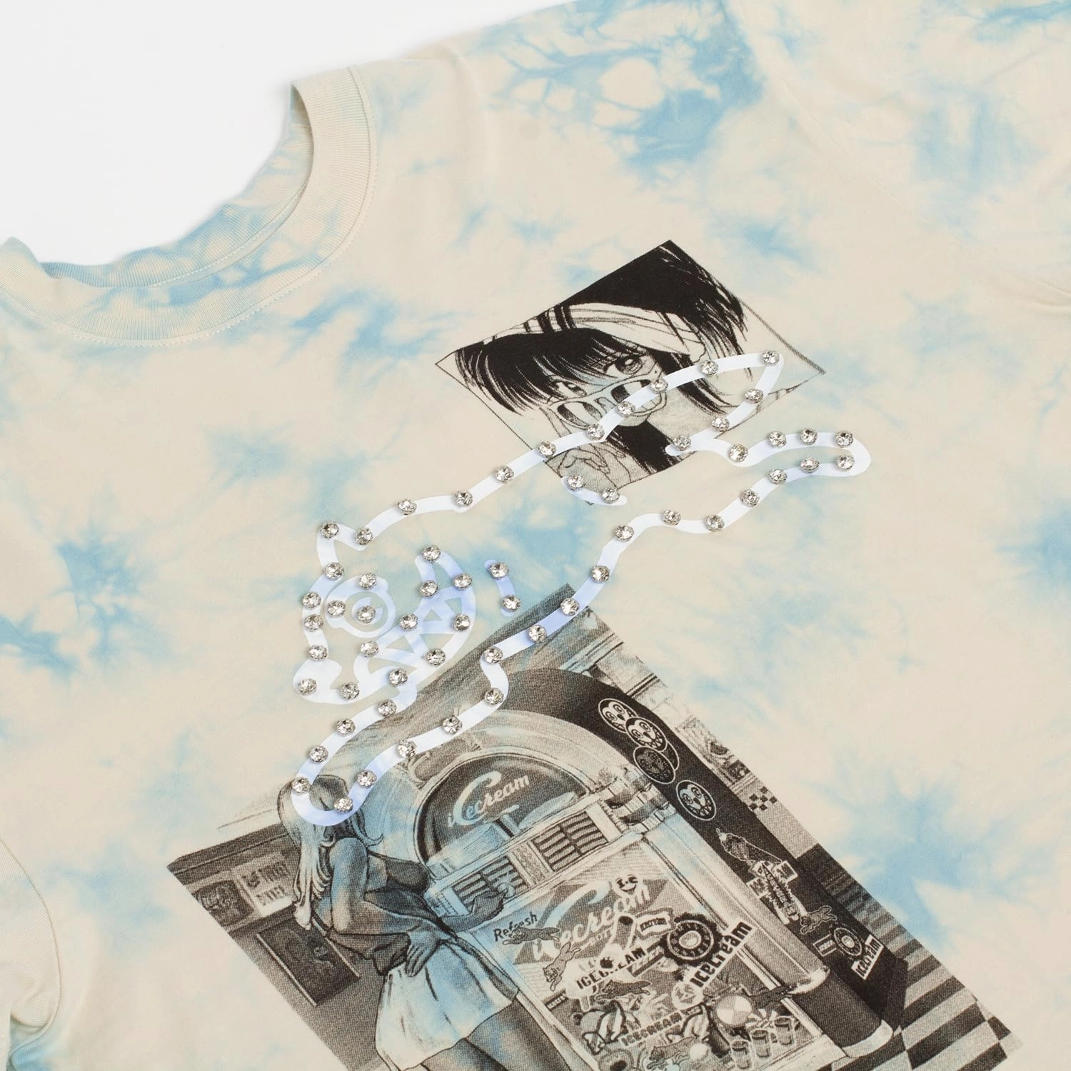 Icecream Billionaire Boys Club Clothing Men T-Shirt Dine and Dash SS Knit Oversized FIT