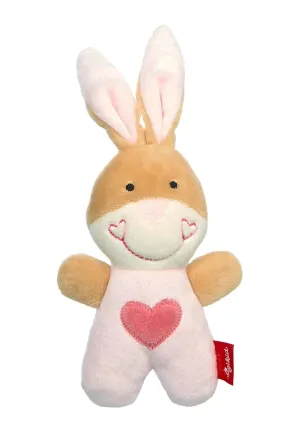 IKID 42804 Sonaglio coniglietto Red Stars Bambina giocattolo consigliato dalla nascita pink/beige