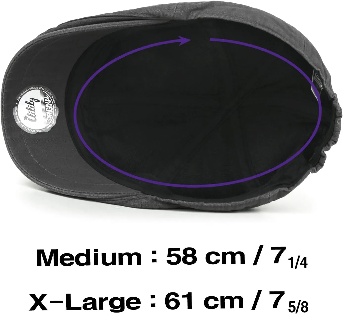ililily Washed Cotton Flat Cap Cabbie Hat Gatsby Ivy Irish Hunting Newsboy Stretch Big Hat