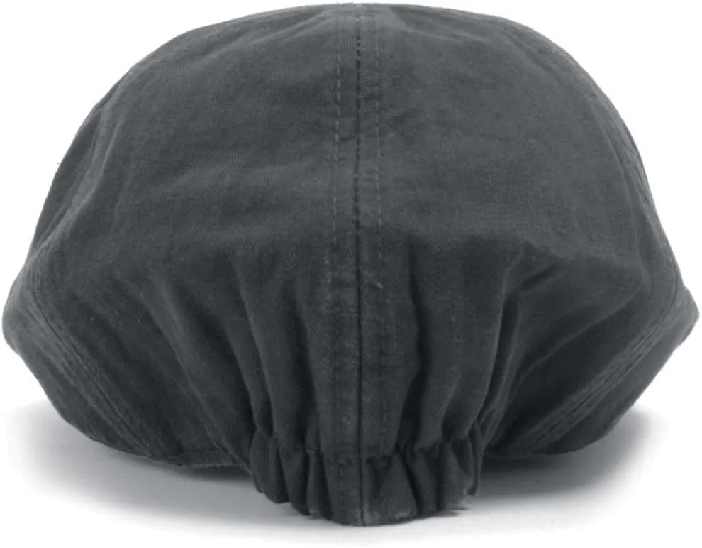 ililily Washed Cotton Flat Cap Cabbie Hat Gatsby Ivy Irish Hunting Newsboy Stretch Big Hat