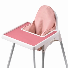 Inflatable Supporting Cushion for IKEA High Chair, Baby High Chair Cover with Inflatable Cushion Insert (Coral)