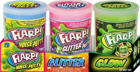 JA-RU Flarp Noise Putty 3 Set Tray Variety Pack (1 Pack) Glow in The Dark Putty, Glitter Putty & Original Noise Putty Slime, All Scented. Fidget Toy Stress Toy Party Favor Toys for Kids. 338-1p