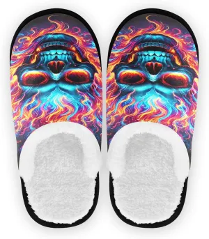 Joisal Tie Dye Dragonflies Portable Women’s Slippers, Womens House Shoes, Travel Slippers for Airplane 35-45