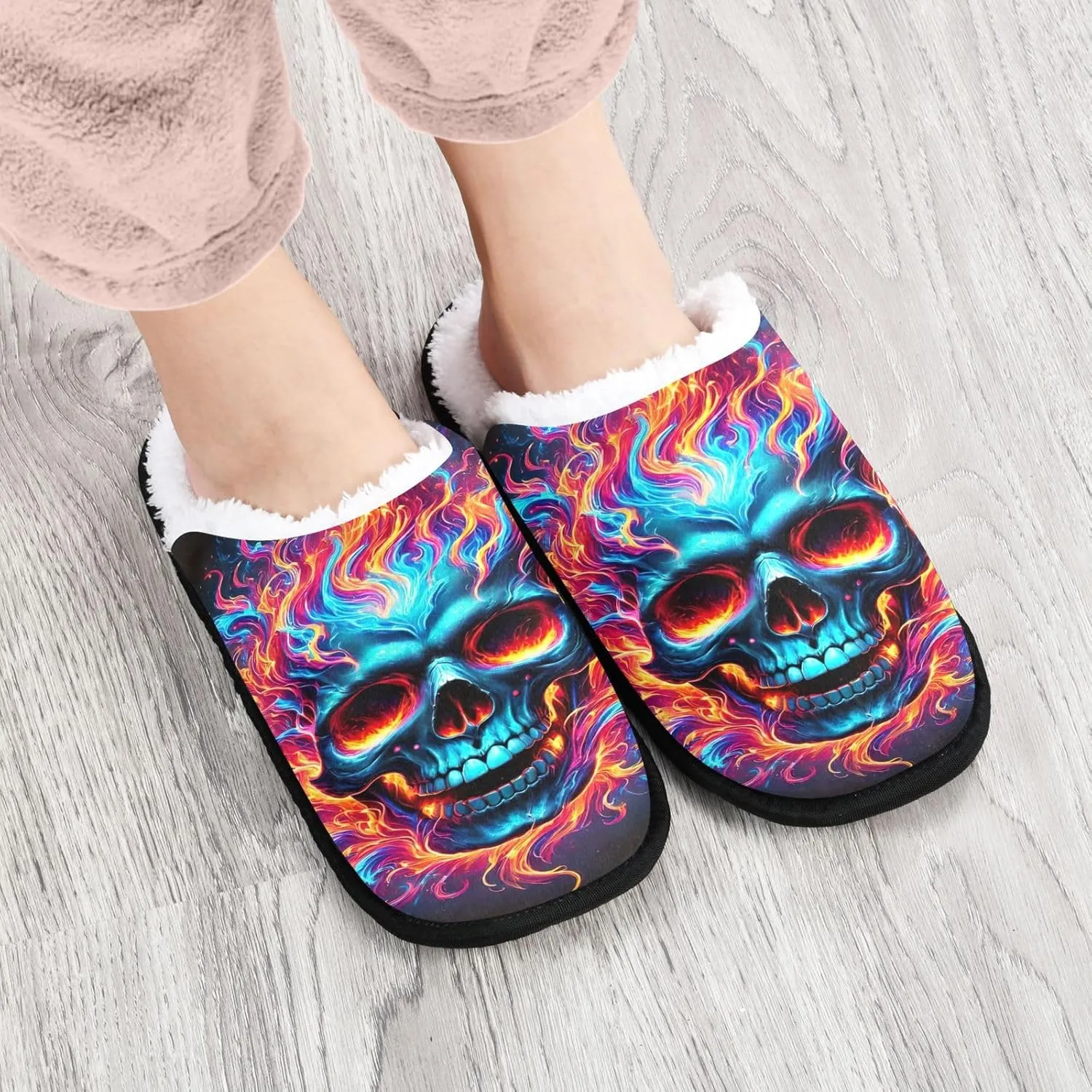 Joisal Tie Dye Dragonflies Portable Women’s Slippers, Womens House Shoes, Travel Slippers for Airplane 35-45
