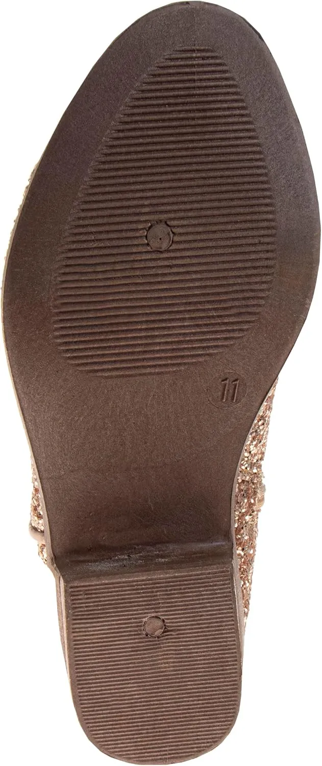Josmo Glitter Girls Cowgirl Boots Mid Calf Boots Girl Cowboy Boots Size Little Kids/Big Kids