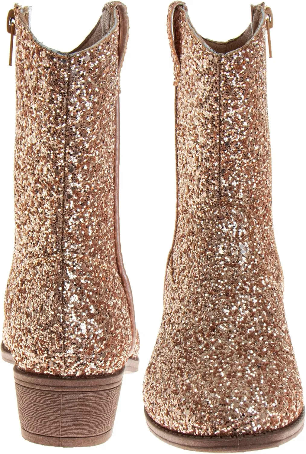 Josmo Glitter Girls Cowgirl Boots Mid Calf Boots Girl Cowboy Boots Size Little Kids/Big Kids