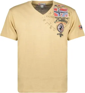 JOTHAM Beige Men's T-Shirt Short Sleeve, beige, L